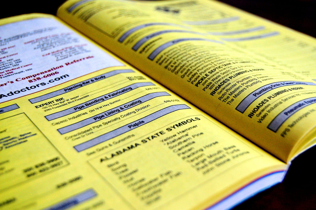 Yellow pages legal directory lawyer marketing