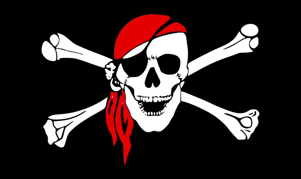 Pirate skull and crossbones