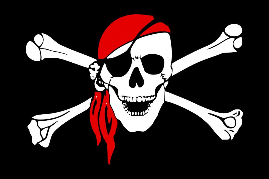 Pirate skull and crossbones