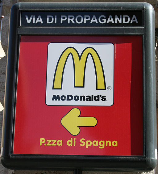 McDonalds ad in Italy